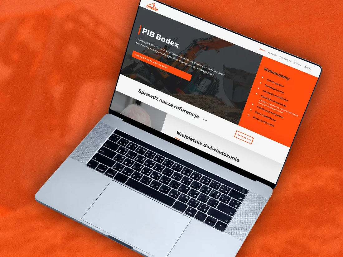 Portfolio mockup - PIB Fizjologo - strona internetowa